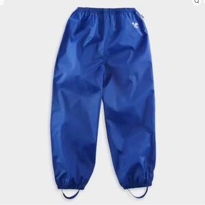 Kids Blue Waterproof rain Pants 7-8